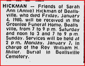 Sarah Ann Hickman